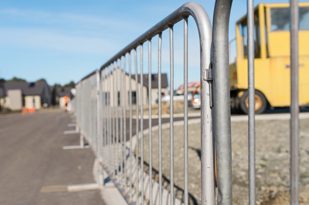 pedestrian fence barrier  