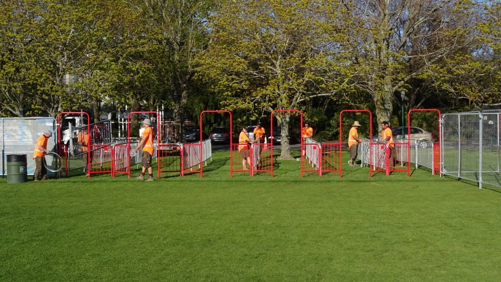 festival event gates for hire Christchurch New Zealand 