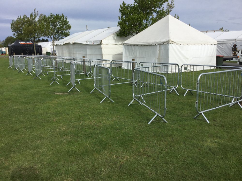 Crowd festival barriers and fencing for hire South Island