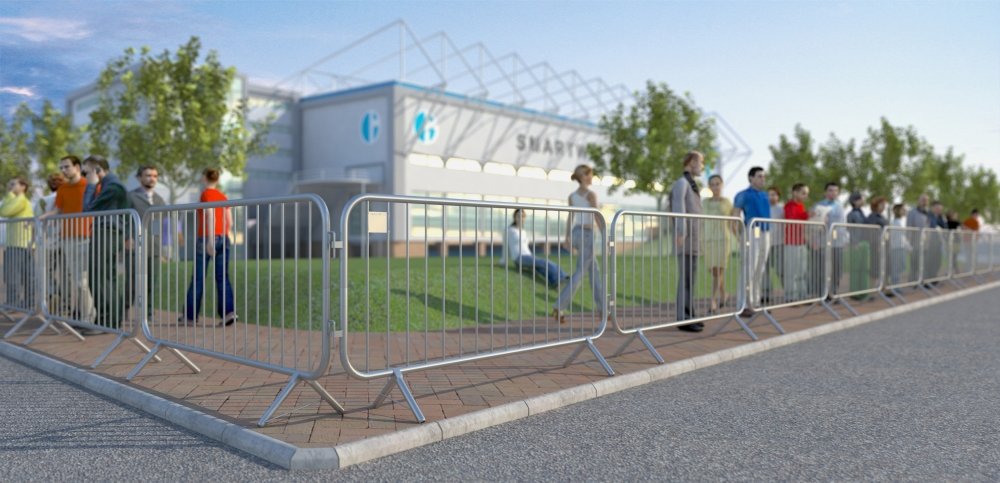 crowd control fencing 