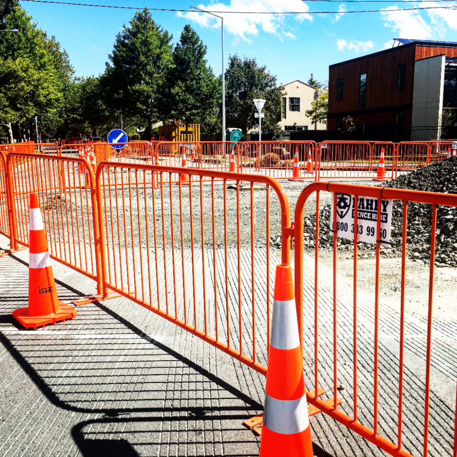 Pedestrian barrier fencing 